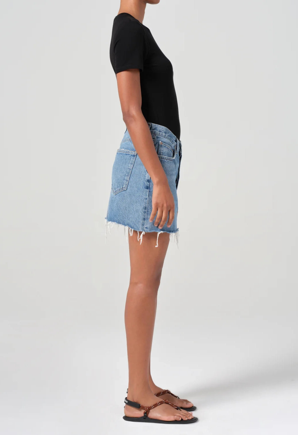 V-Waist Mini Skirt