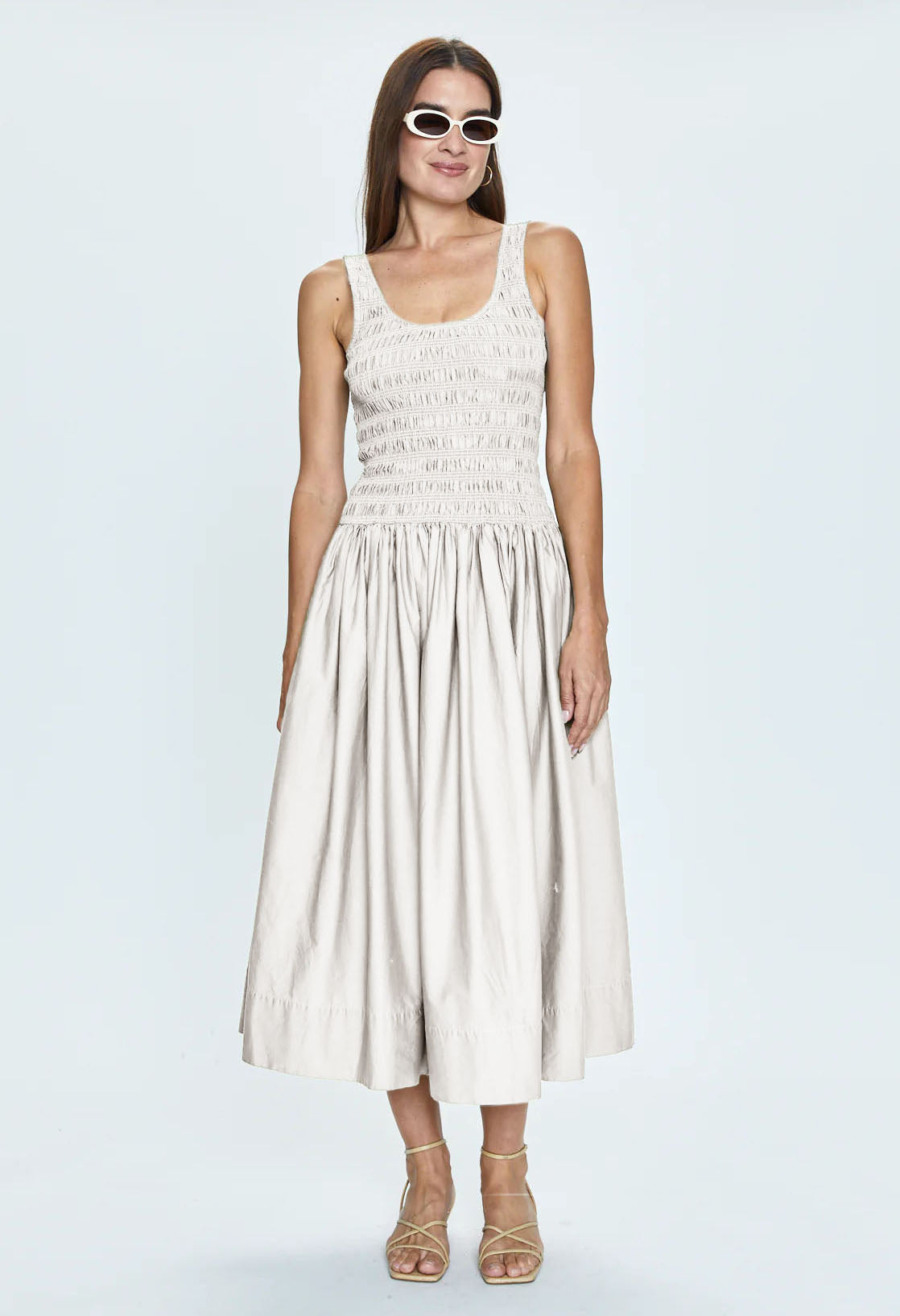 Alessia Smocked Drop Waist Dress Who Cares? Wear Alessia Smocked Drop Waist Dress Who Cares? Wear
