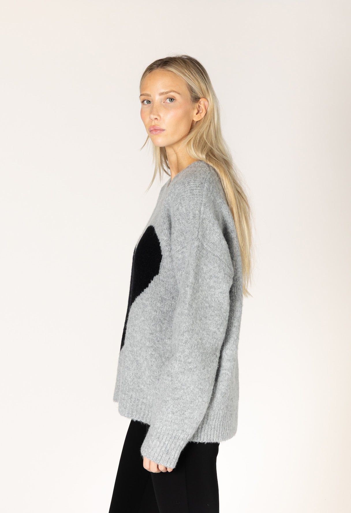Athena Heart Crew Sweater