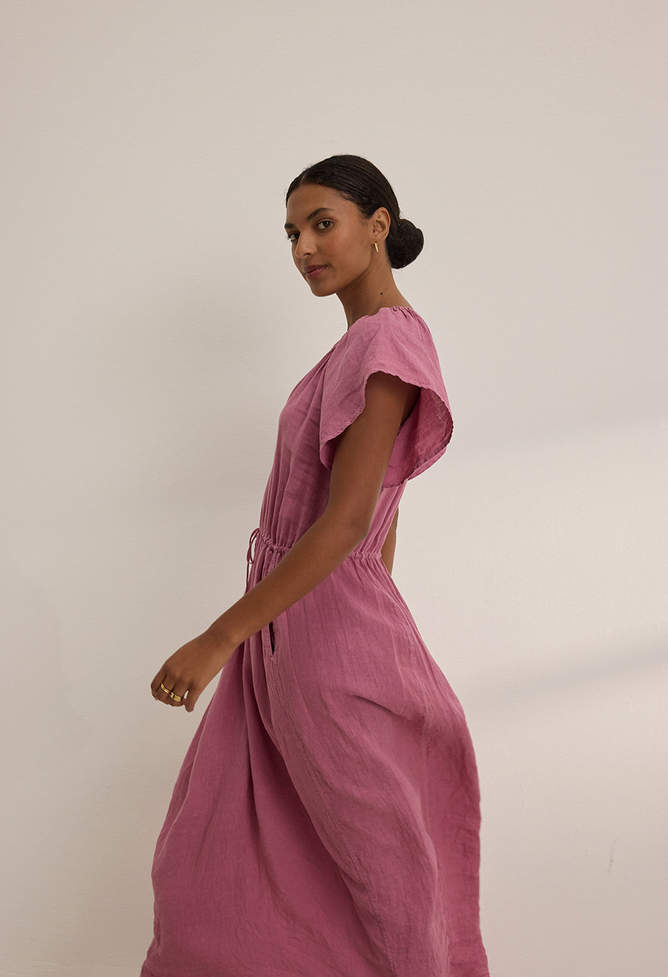 Bali Woven Linen Dress