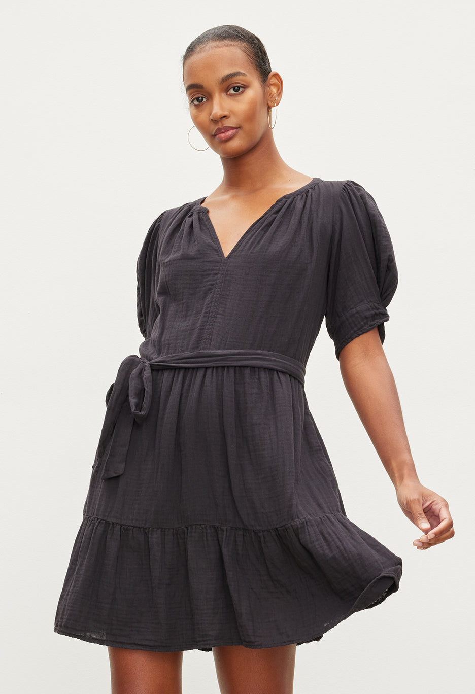 Bella Cotton Gauze Tie Dress