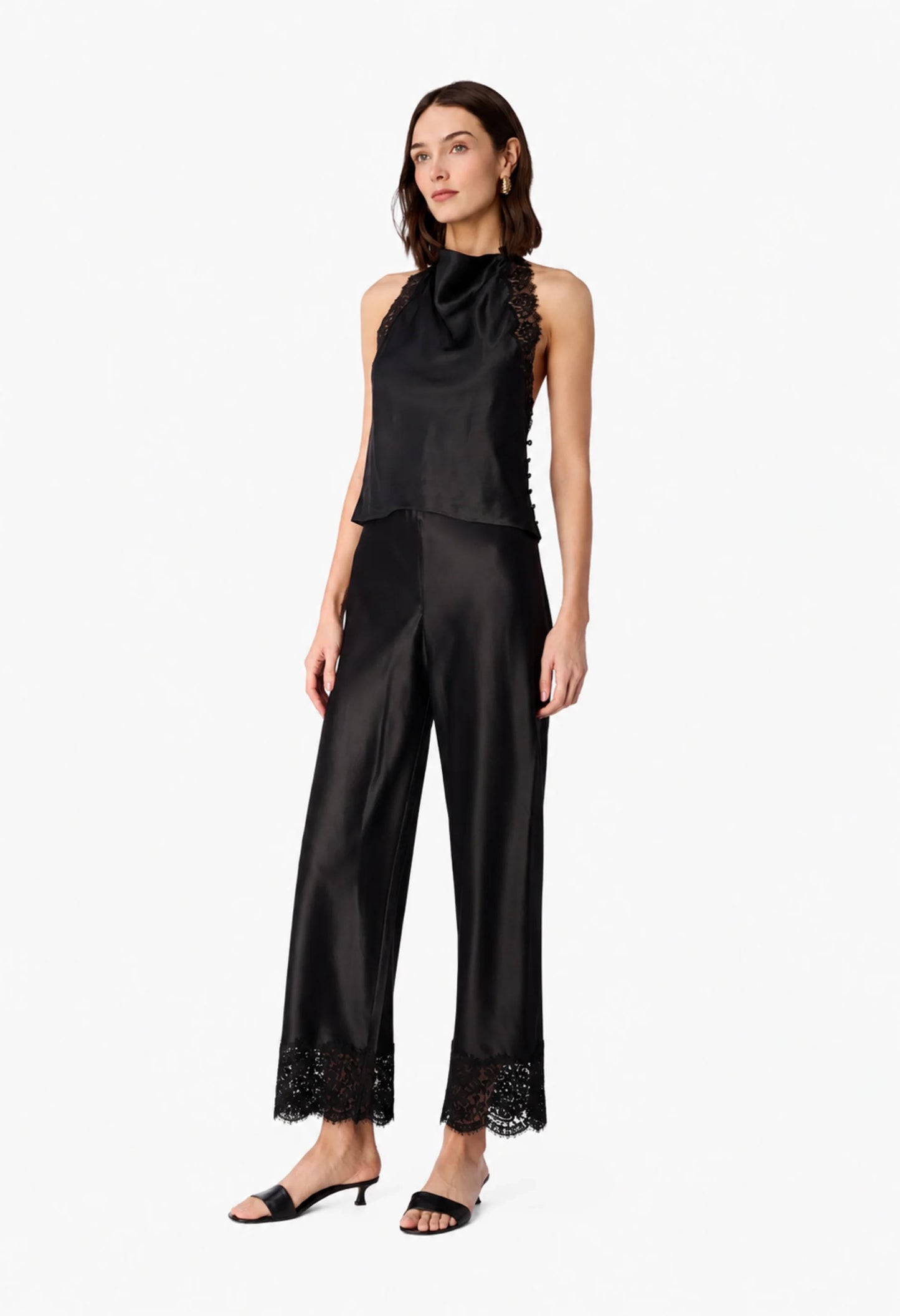 Bristol Mid Rise Lace Pant