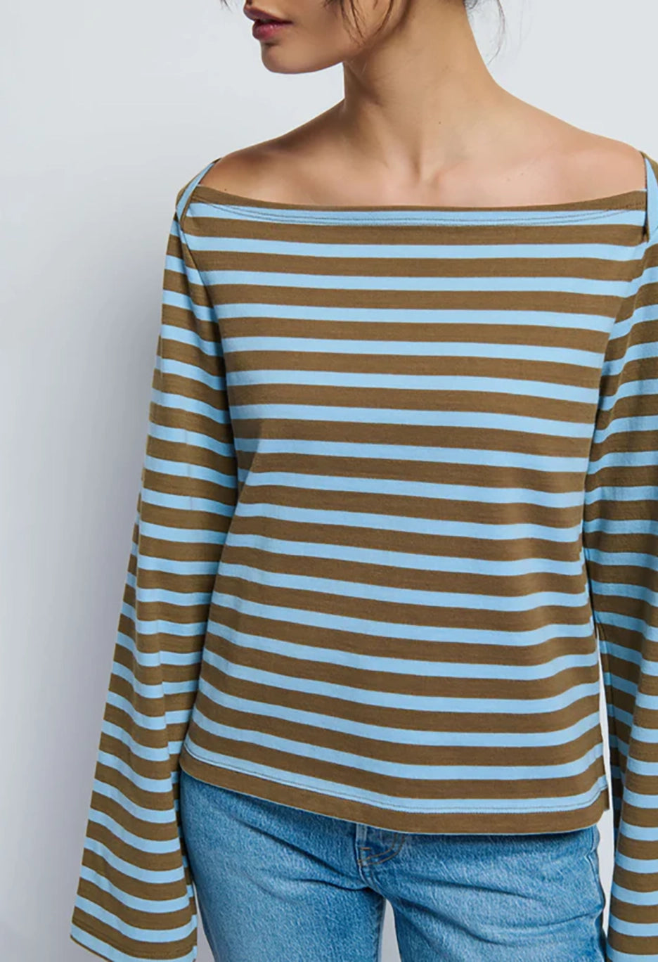 Bryce Stripe Boat Neck