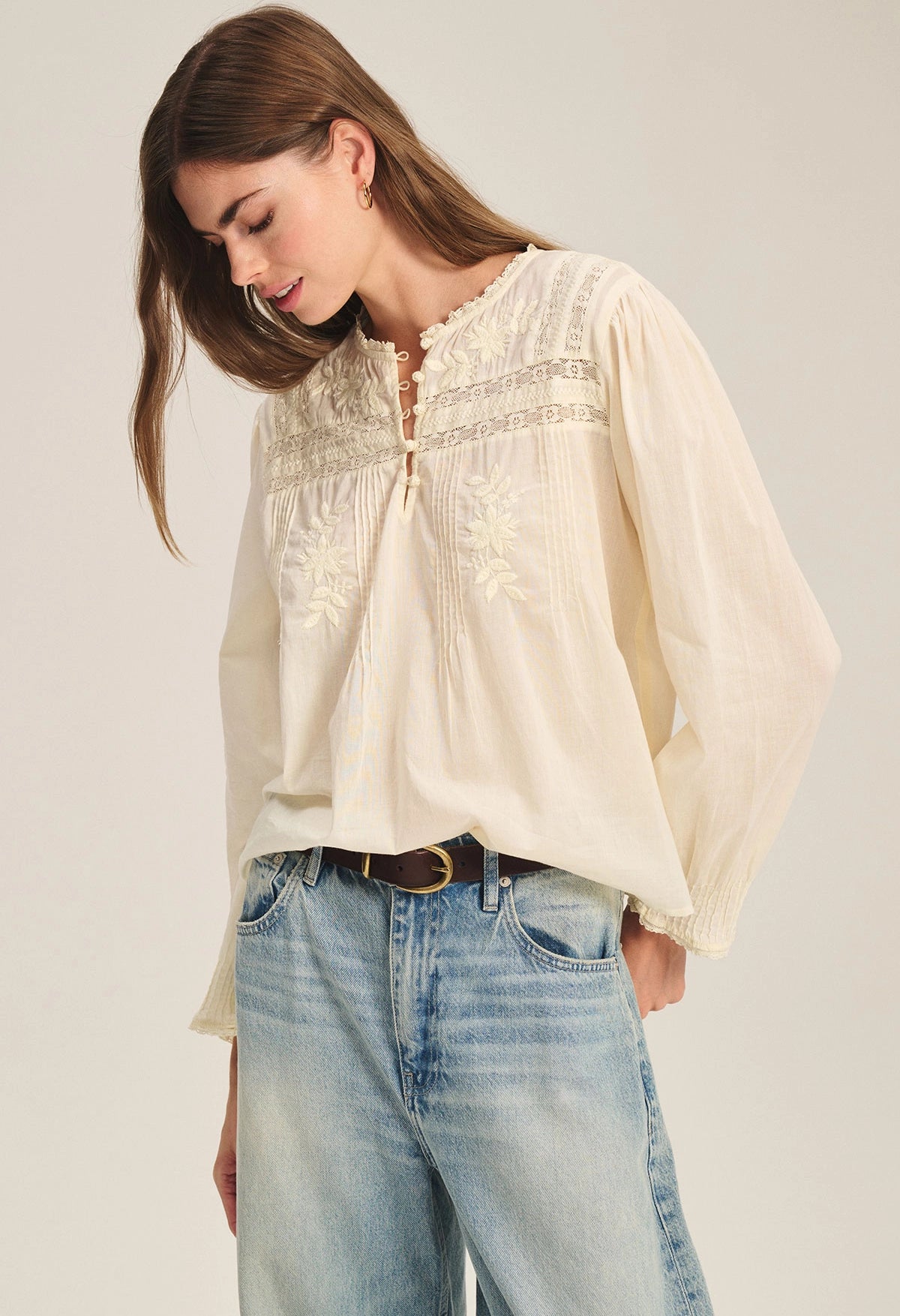 Byrdie Cotton Lace Top