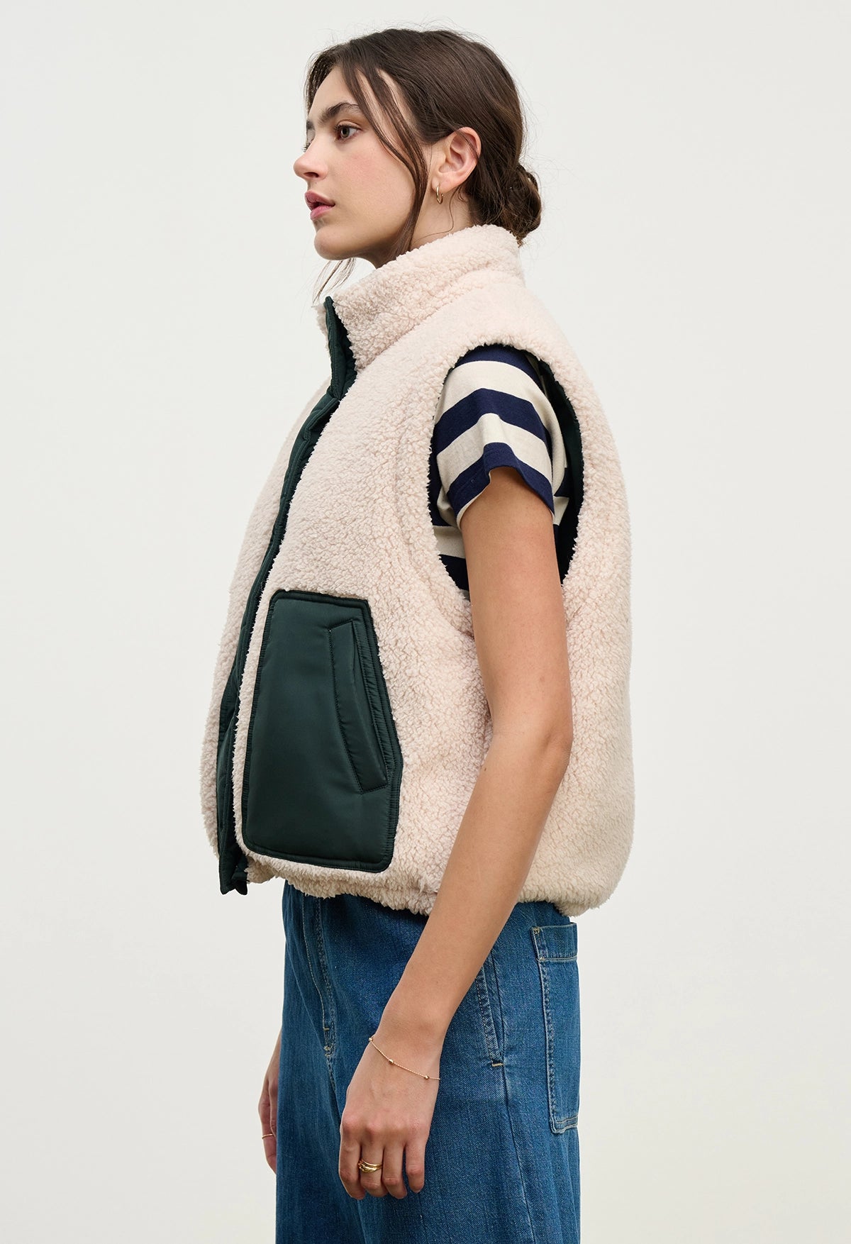 Cathy Puffer Sherpa Vest