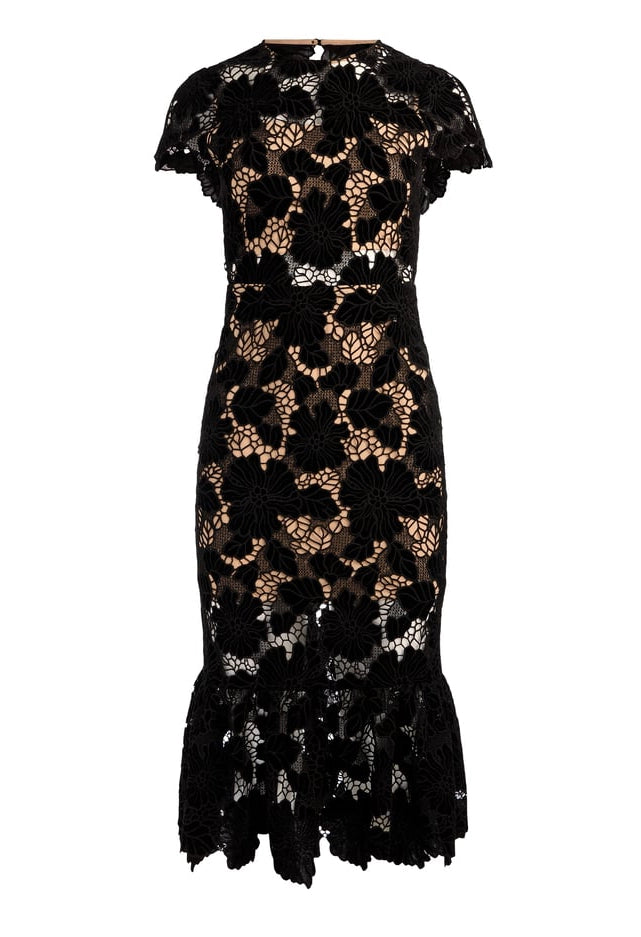 Clover Open Back Midi Dress