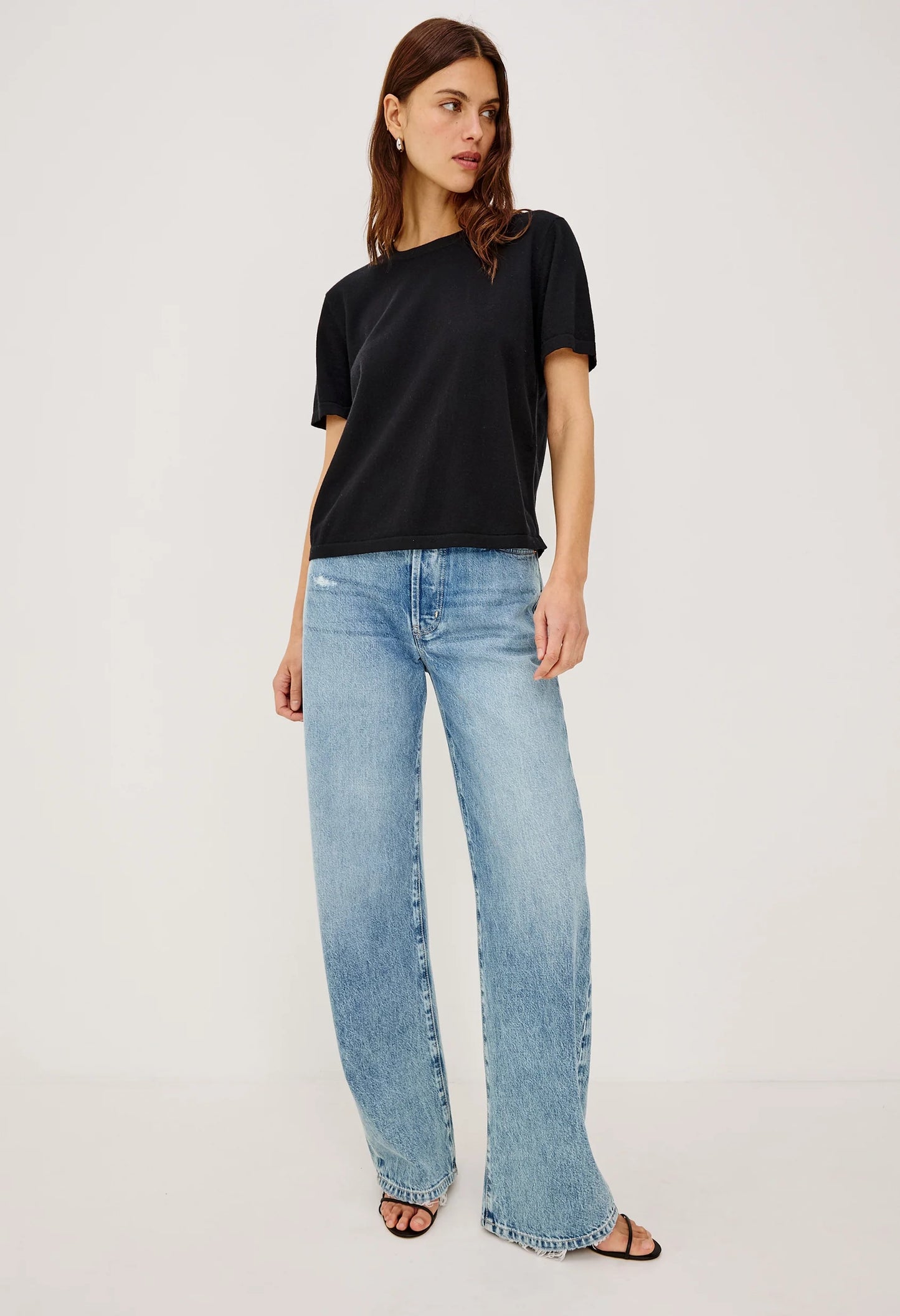 Cotton Cashmere Short Sleeve Tee