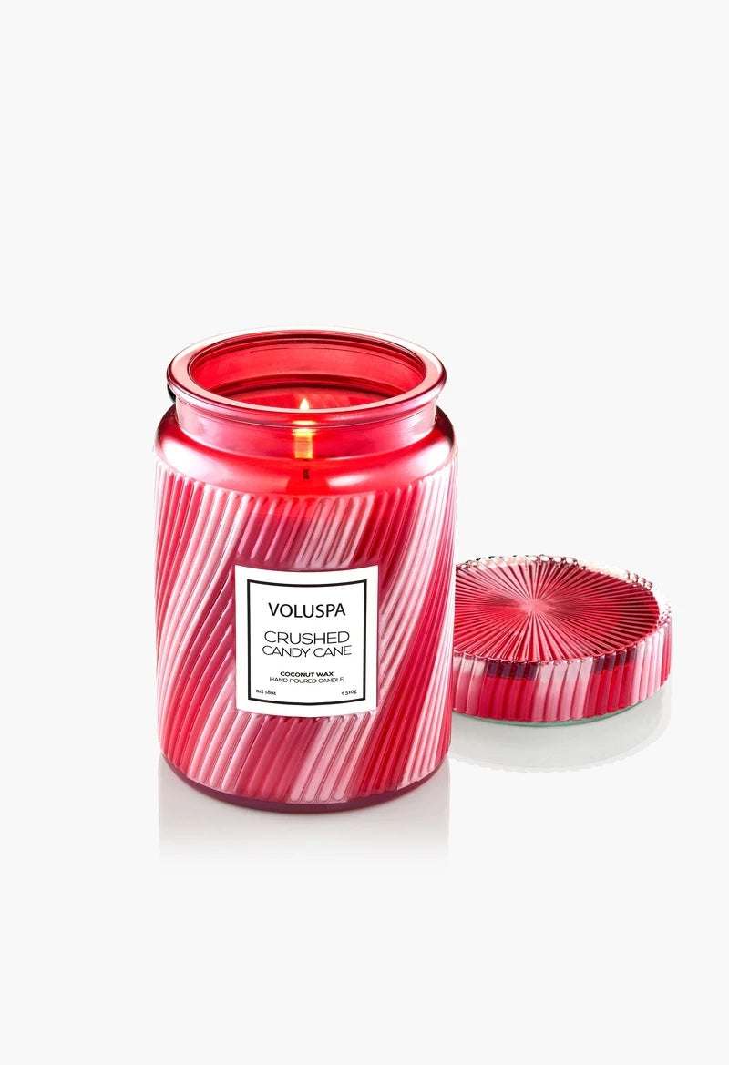 Crushed Candy Cane 18 oz Large Jar Candle