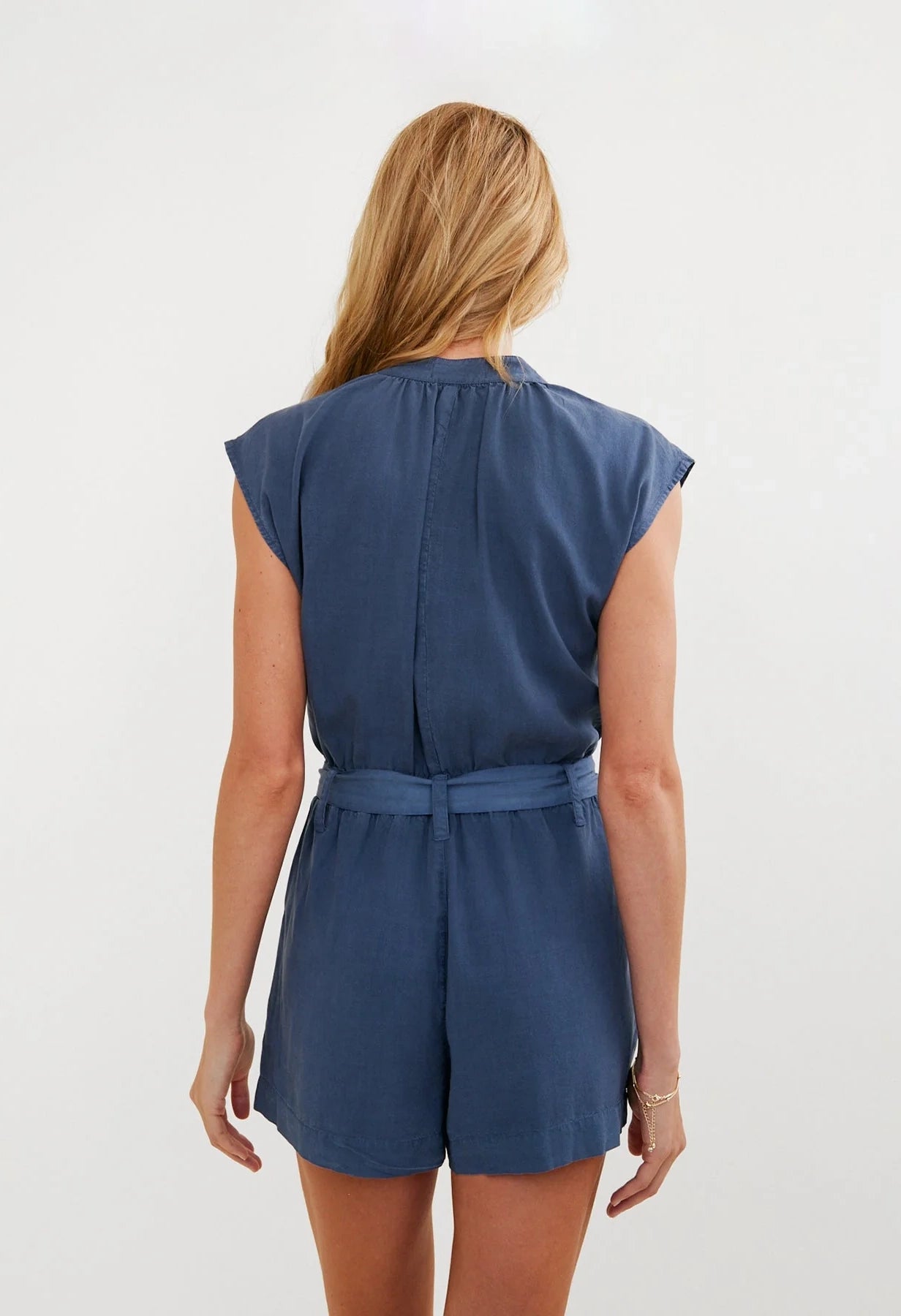 Cap Sleeve Pocket Romper