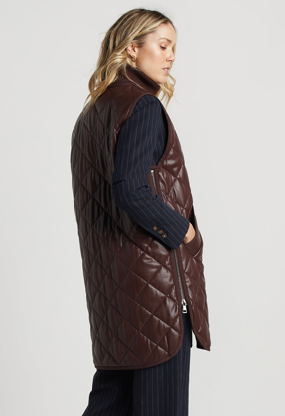 Destiny Quilted Long Vest
