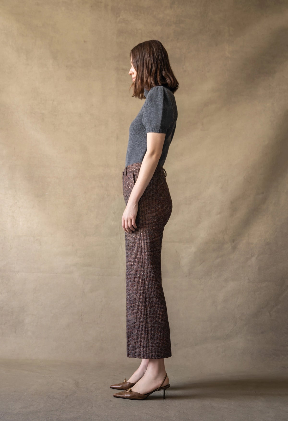 Domenica Glitter Tweed Pant