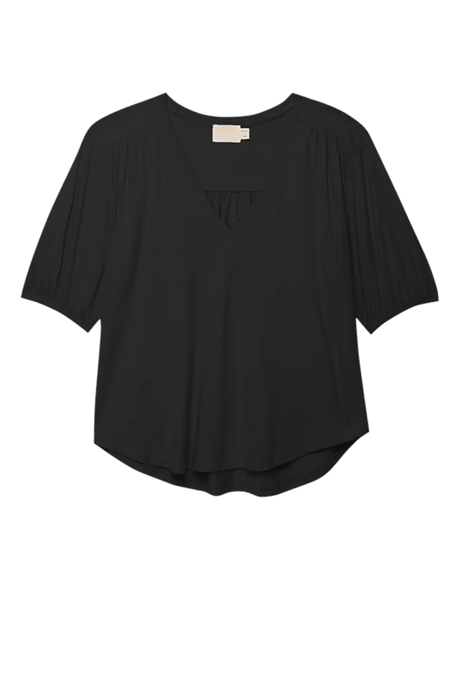 Edie Shirred Shoulder Top