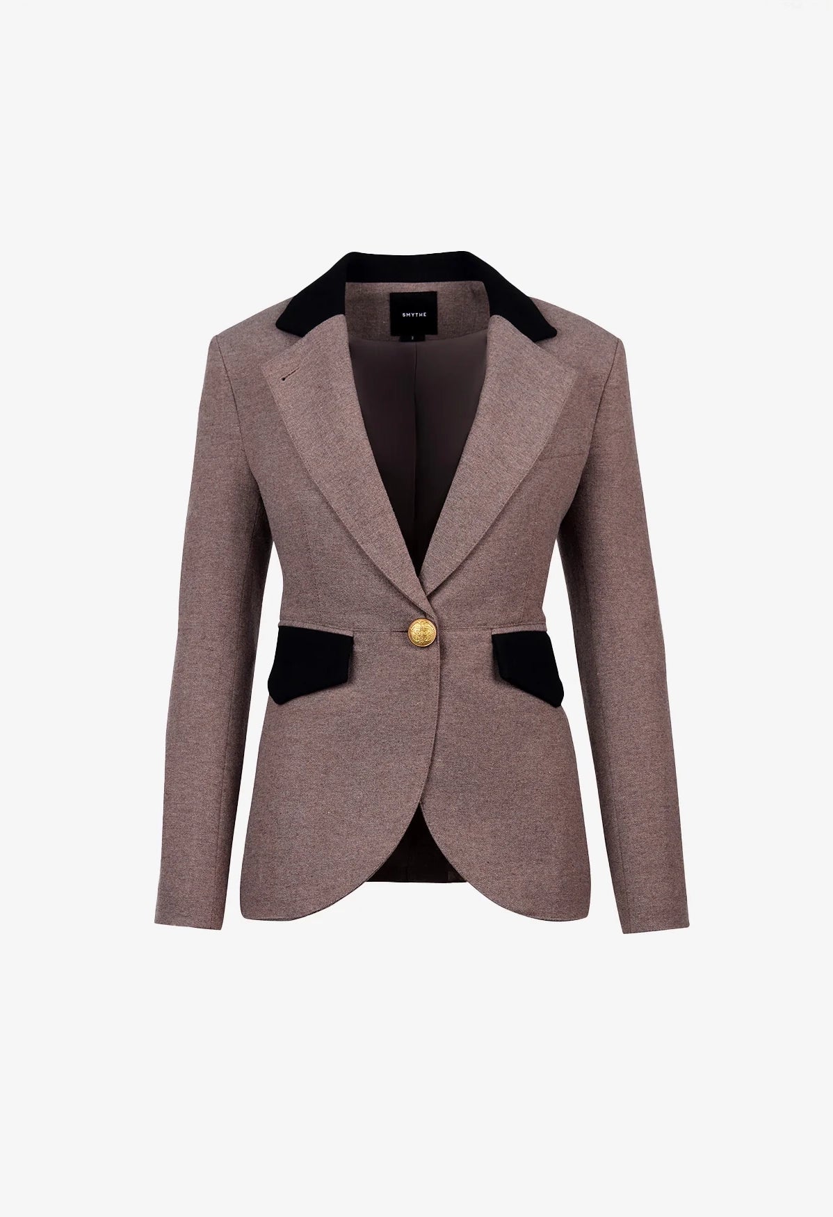 Blocked Seamed Blazer