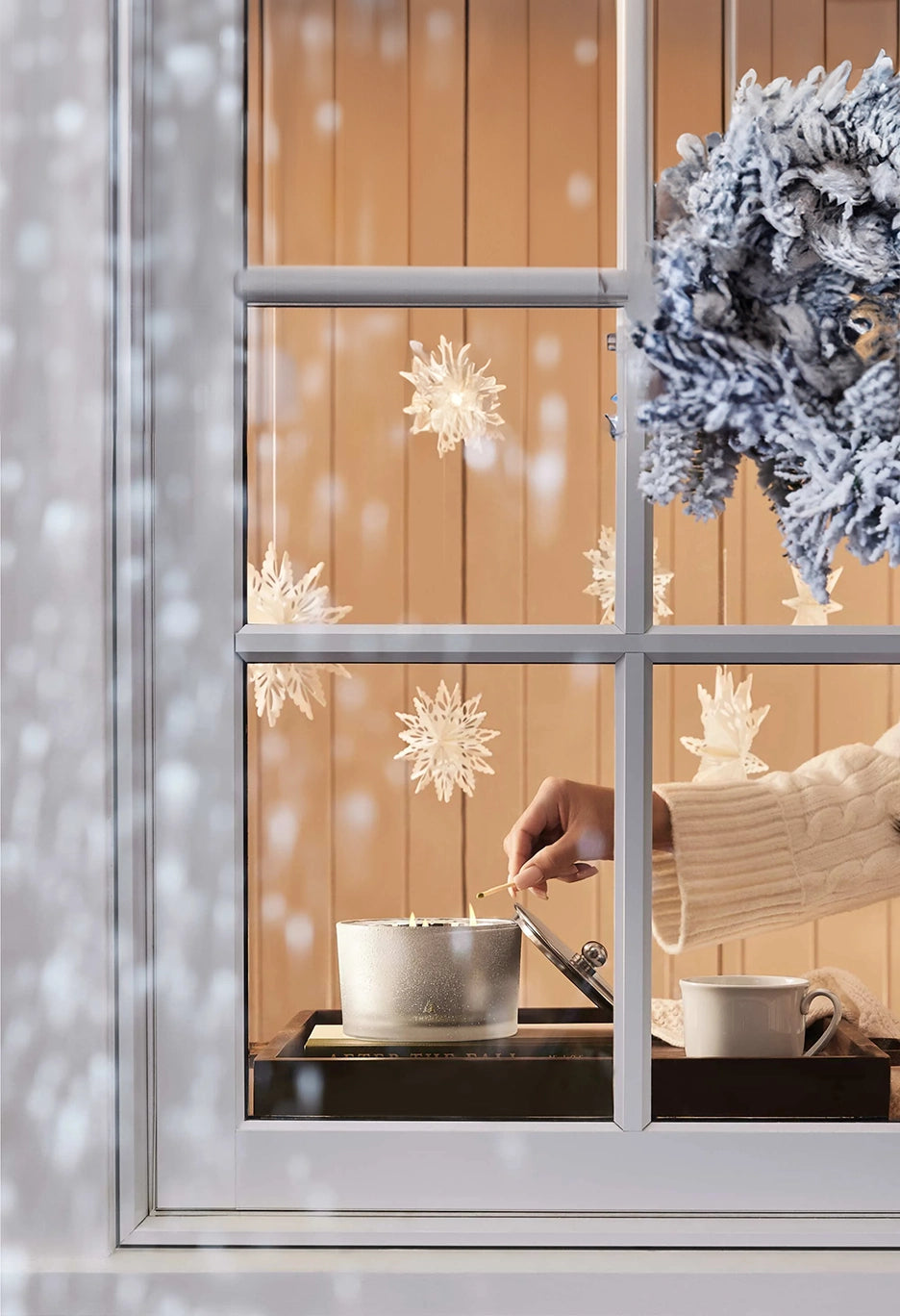 Frasier Fir Flocked 3-Wick Poured Candle