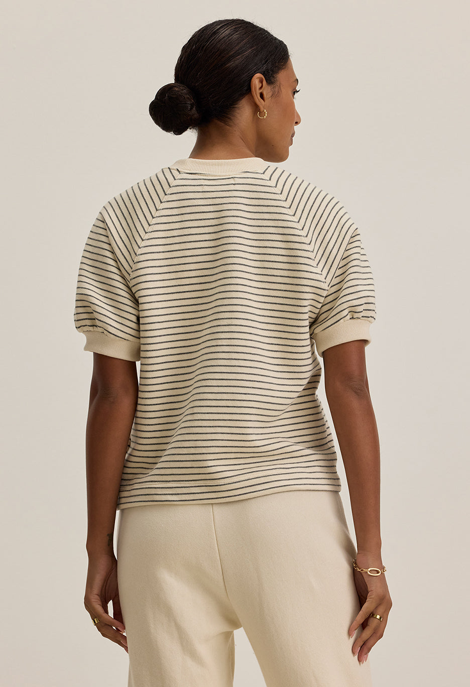 Gabi Mixed Media French Terry Top