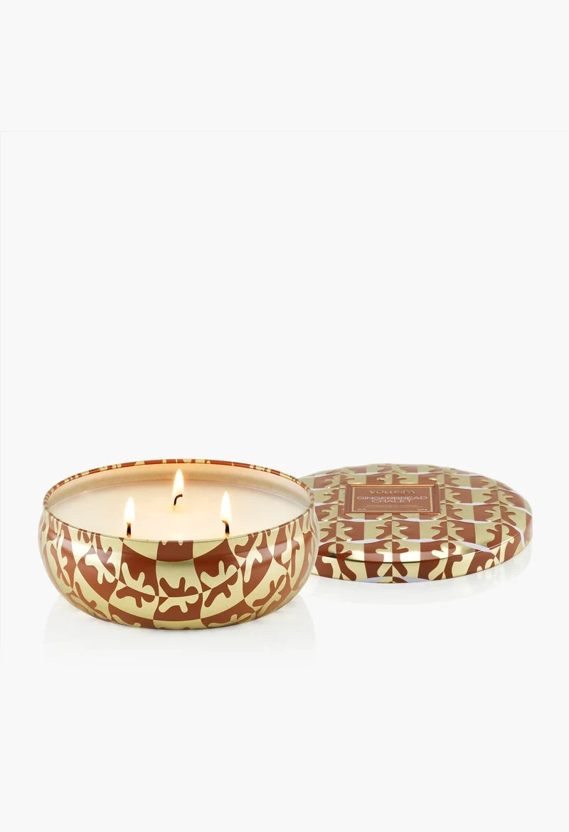 Gingerbread Chalet 3 Wick Tin Candle
