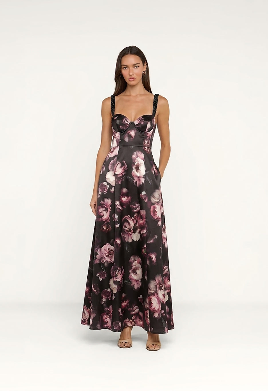 Sutton Beaded Strap Maxi Dress