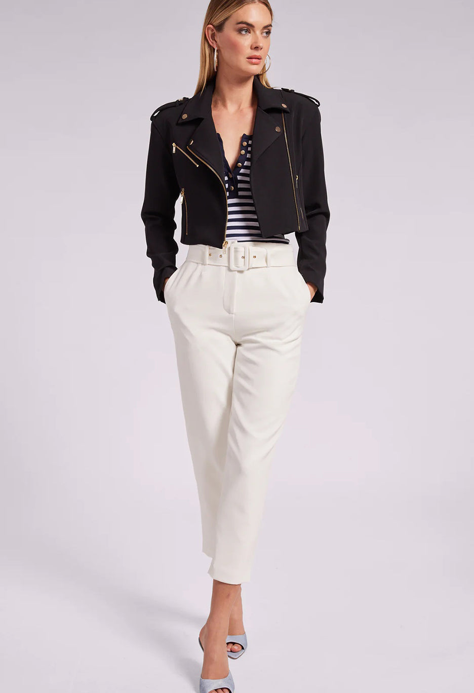 Cosita Crepe Moto Jacket