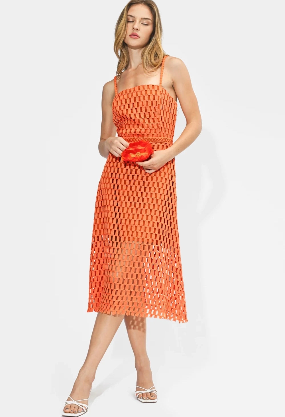 Karson Lace Midi Dress