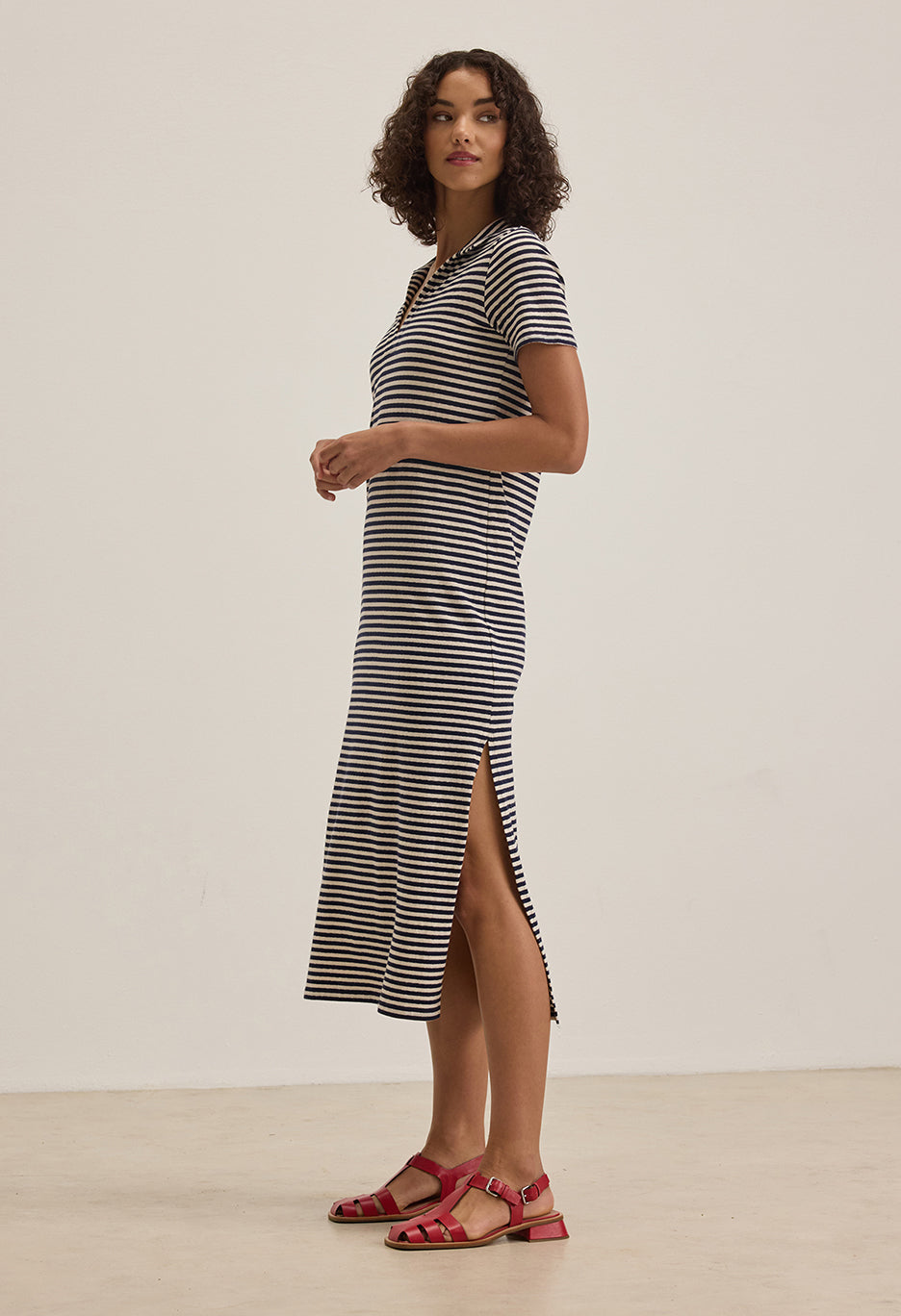Khan Yarn Dye Jersey Stripe Dress