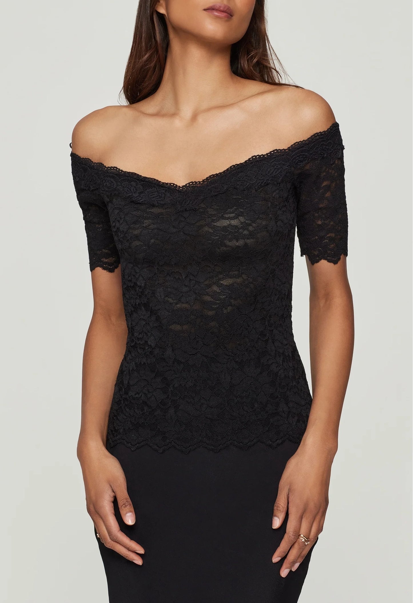 Kovi Lace Off Shoulder Top