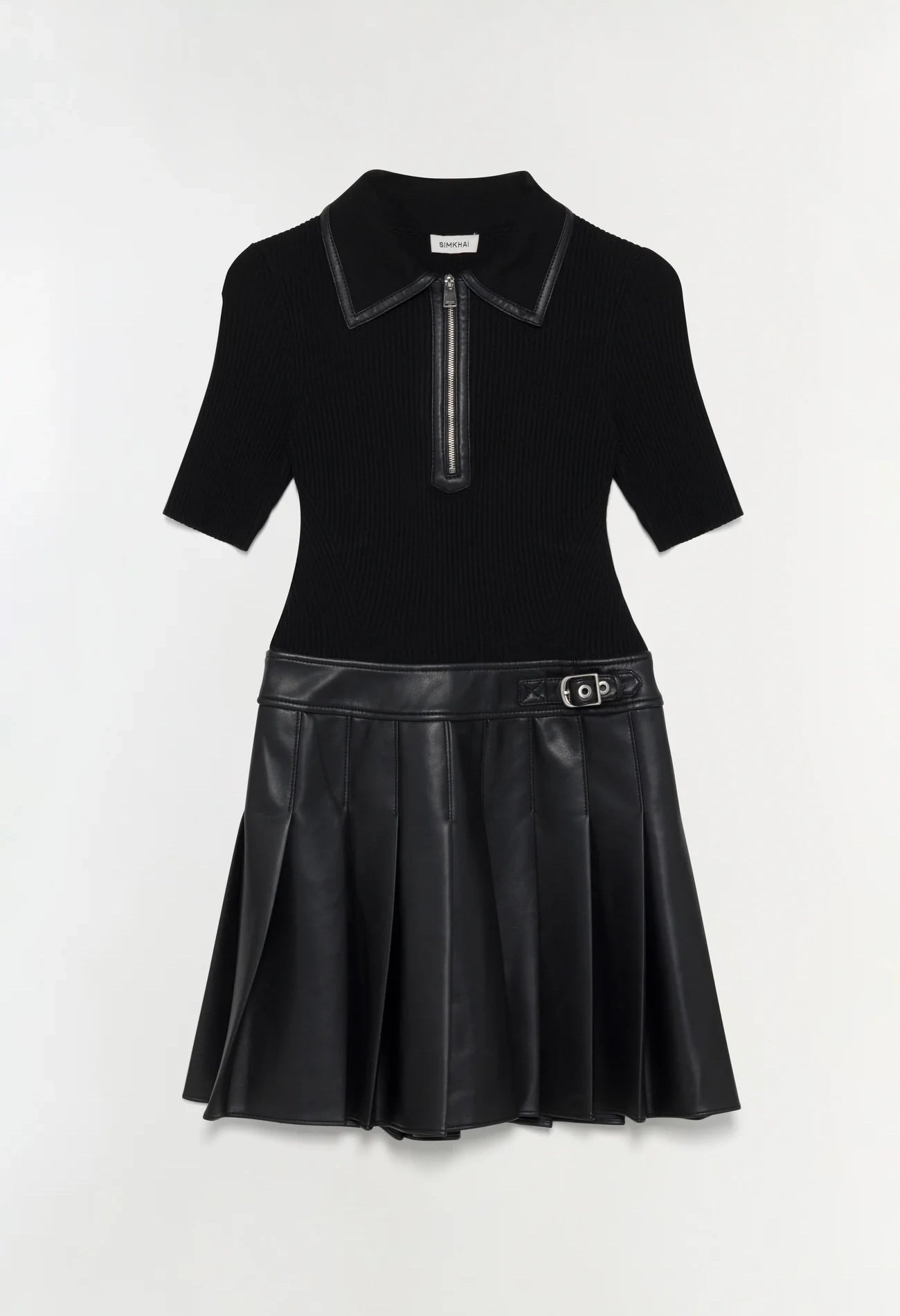 Linnie Knit Combo Midi Dress