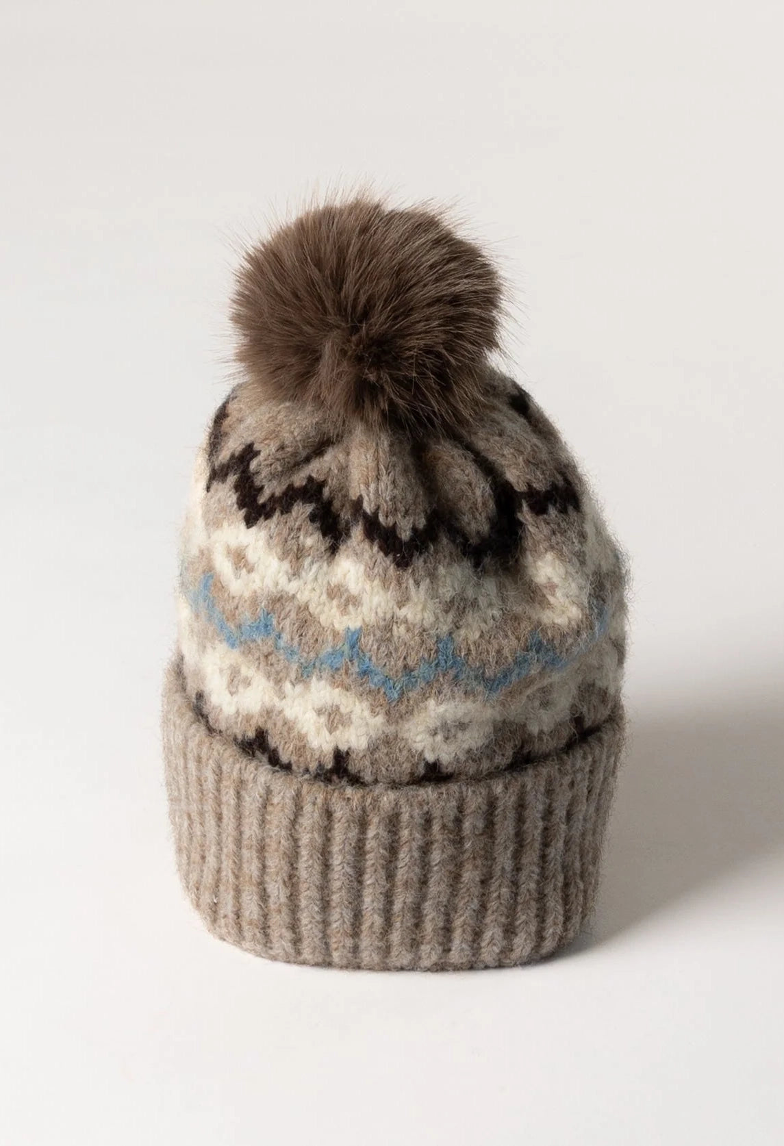 Faux Fur Pom Pom Hat