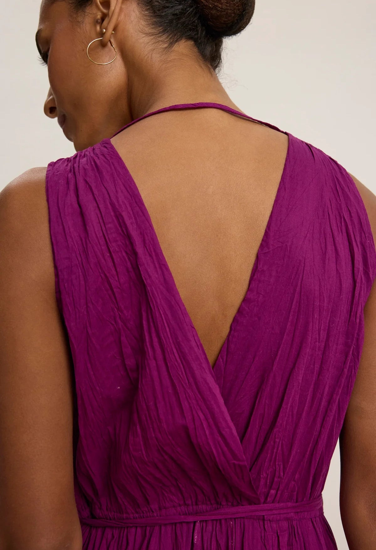 Marilyn Dip Dye Crinkle Voile Dress