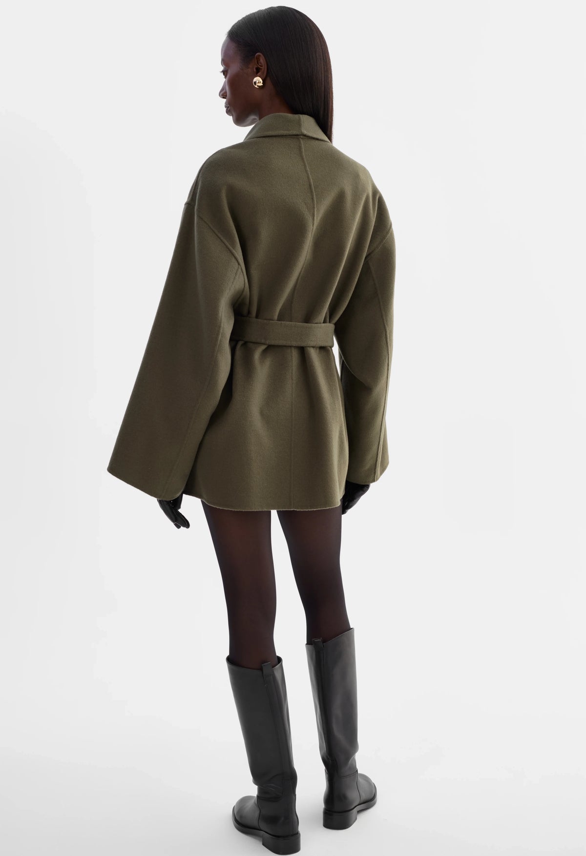 Mekia Belted Wool Coat