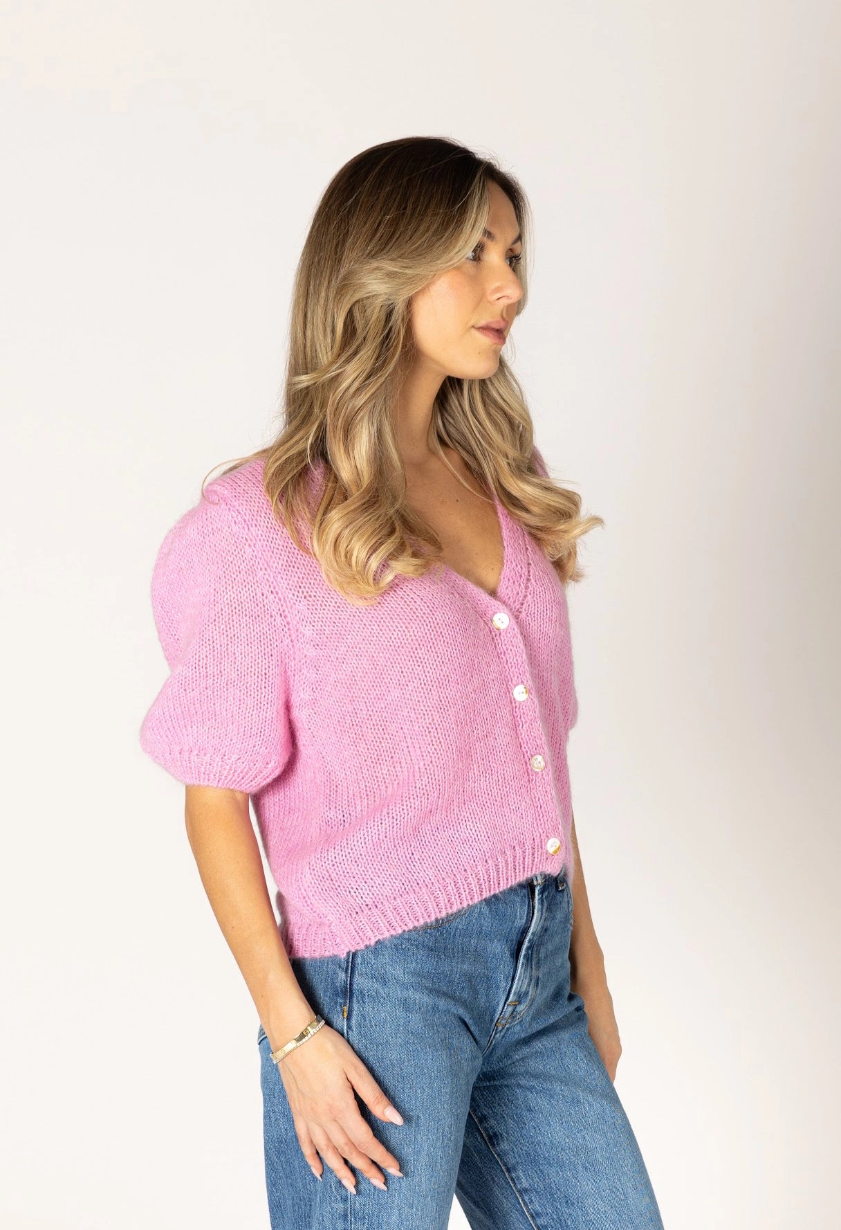 Mila Mohair Short Sleeve Cardigan