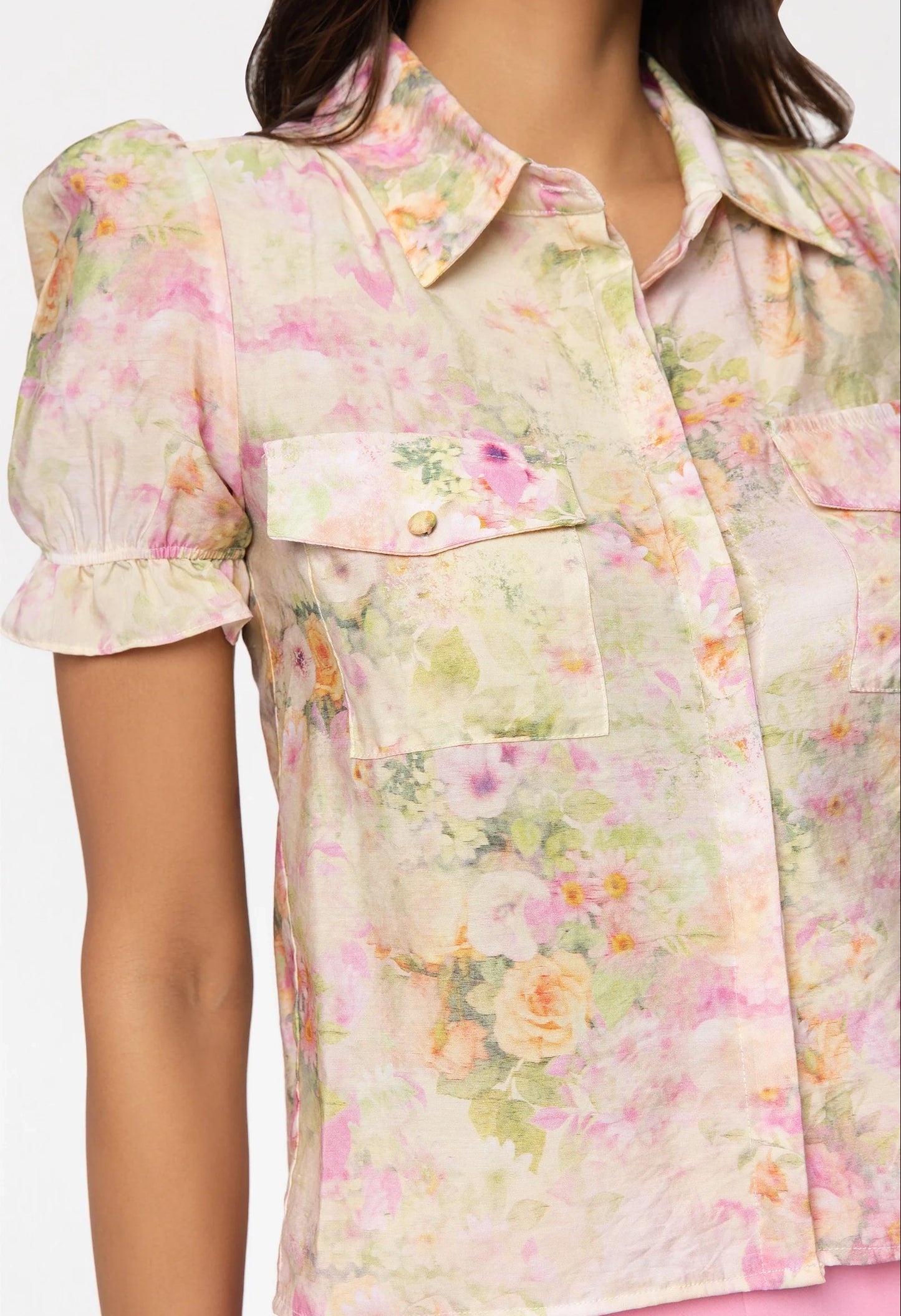 Mina Floral Voile Top