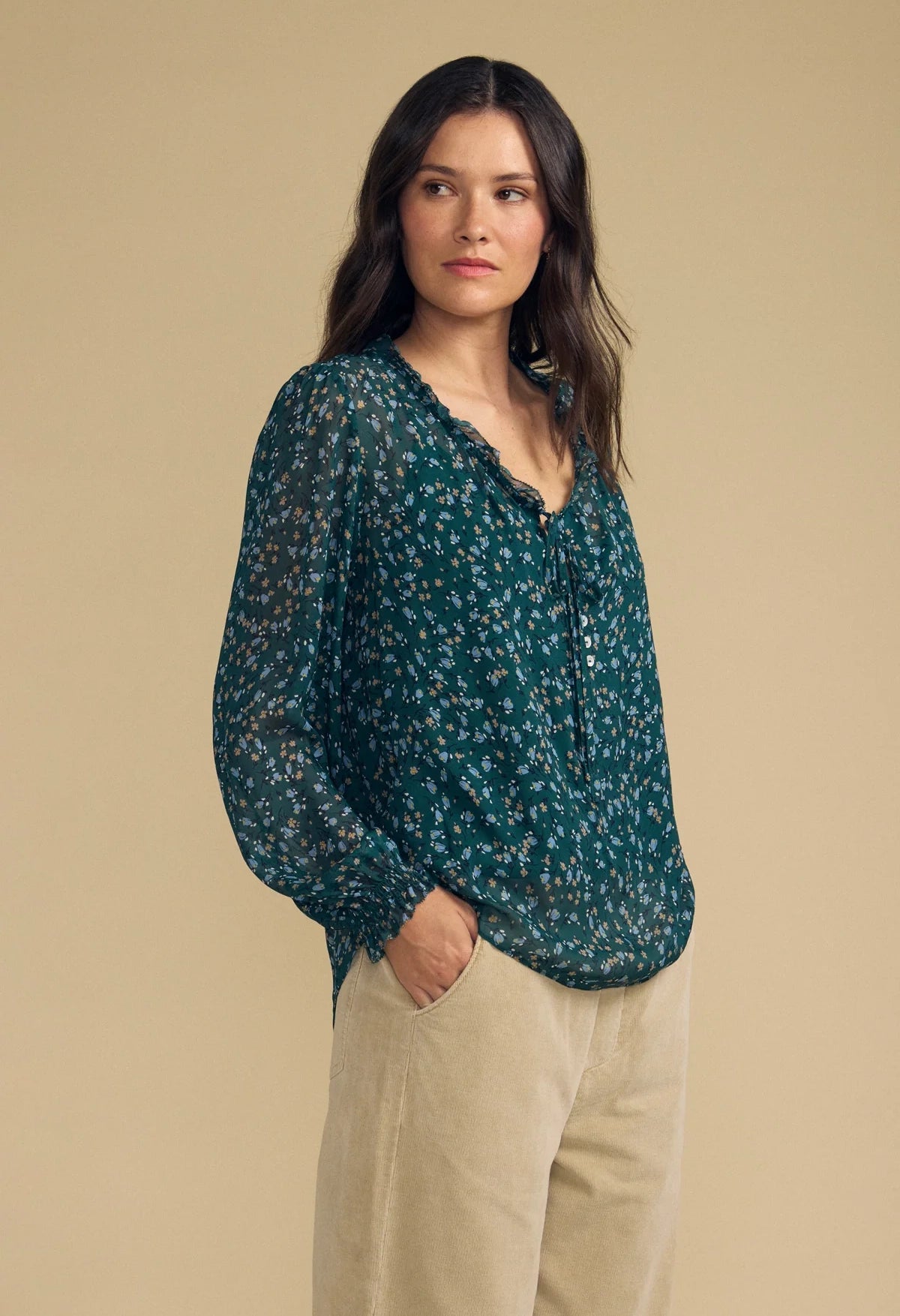 Mara Flora Print Top