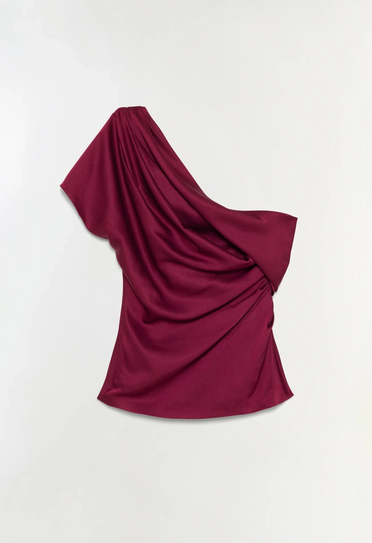 Phoebe Draped Satin Top