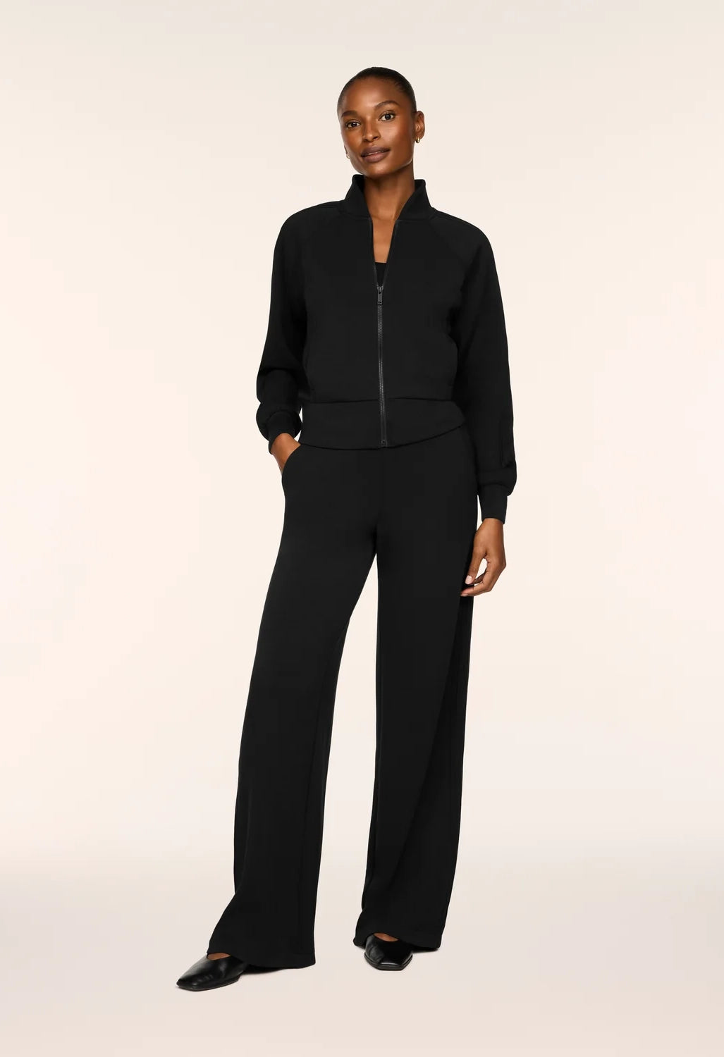 Pintuck Track Jacket