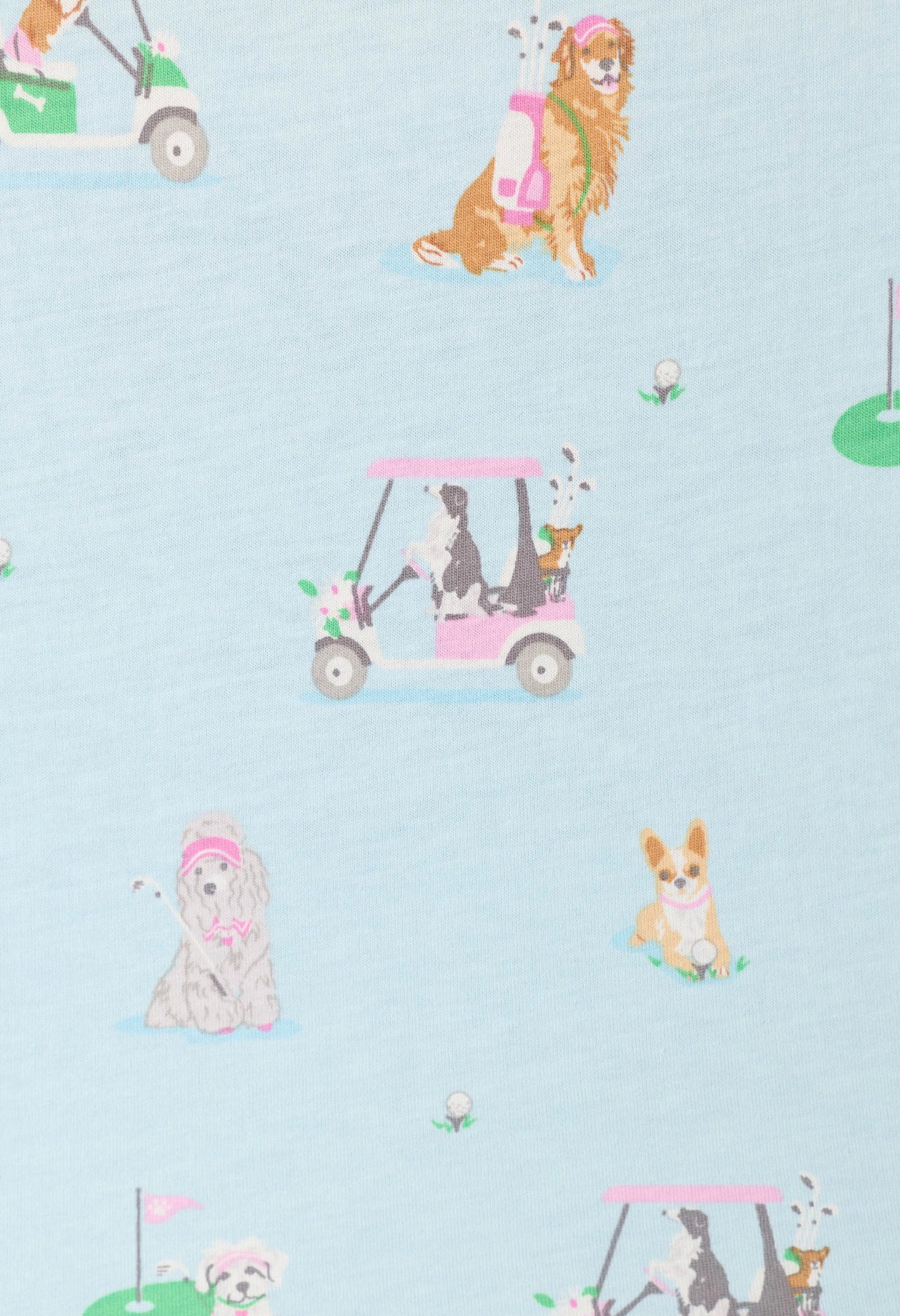Whimsy Putter Pup Cropped PJ Set