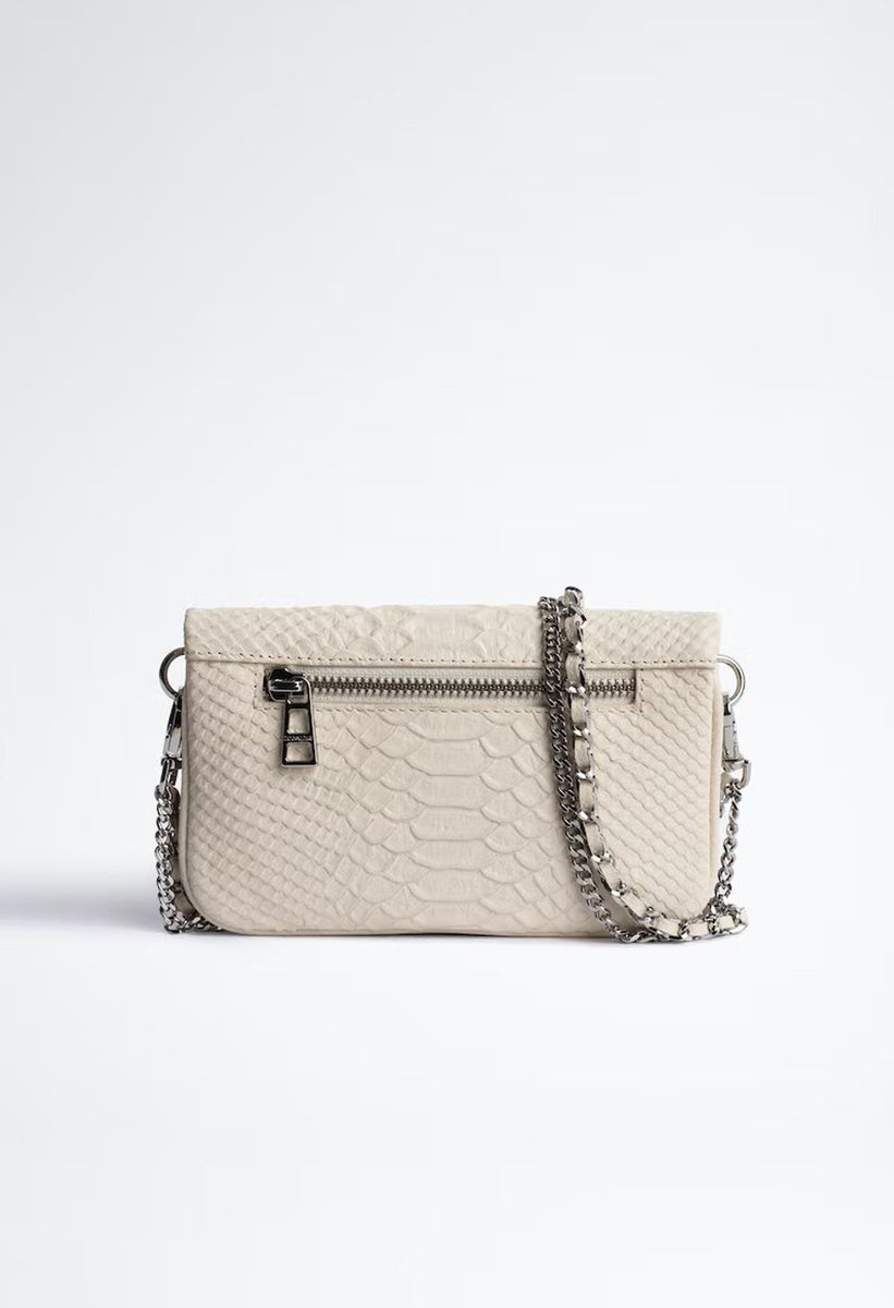 Zadig & Voltaire Nano Soft Savage Rock Clutch