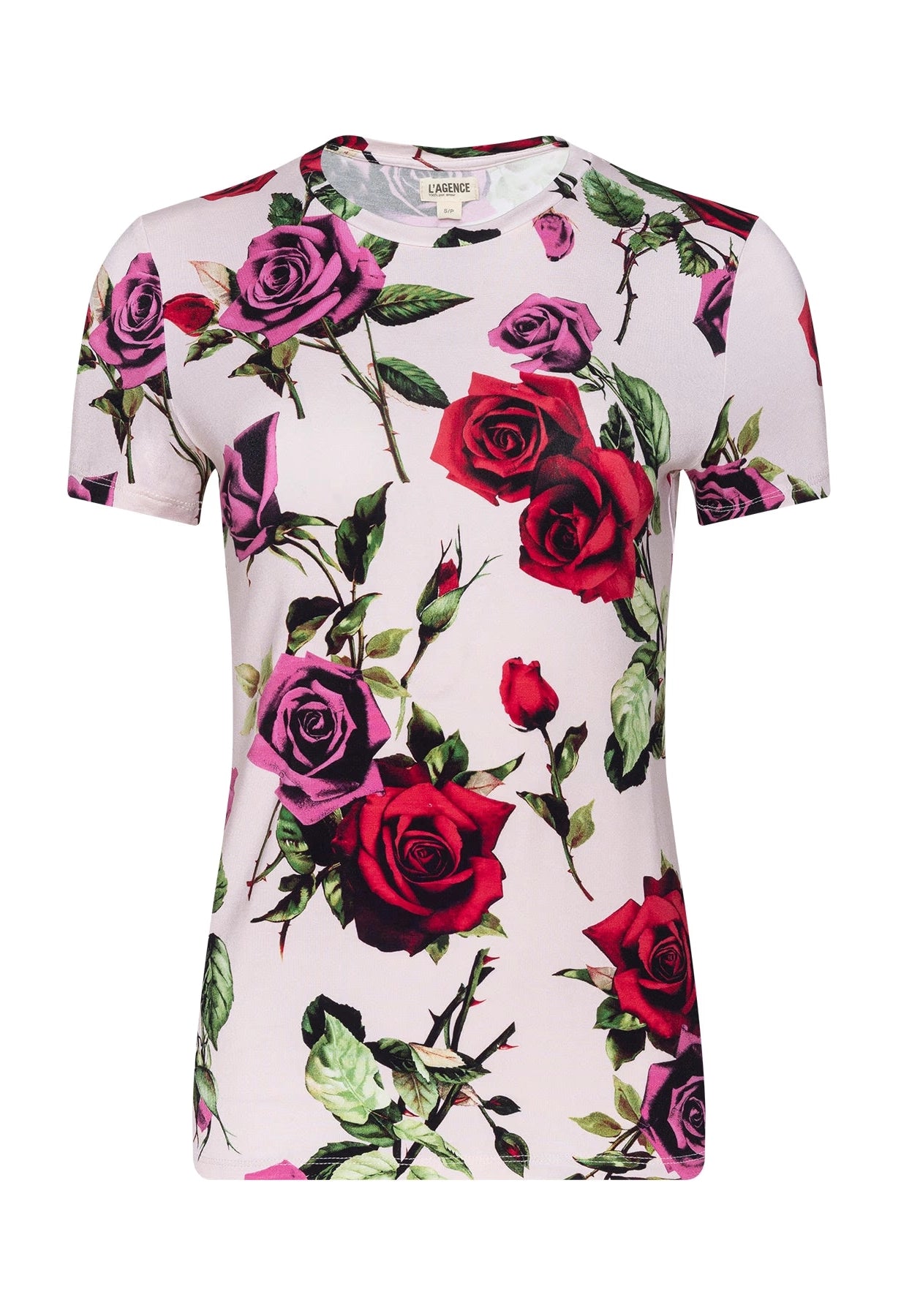 Ressi Short Sleeve Crew Pink Rose