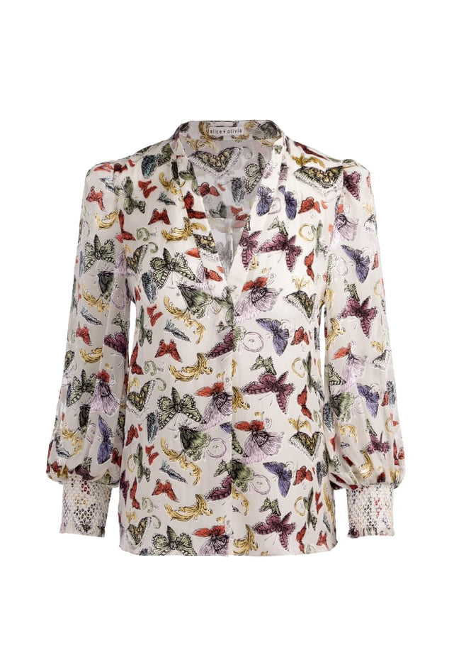 Sheila Blouson Sleeve Smocked Cuff