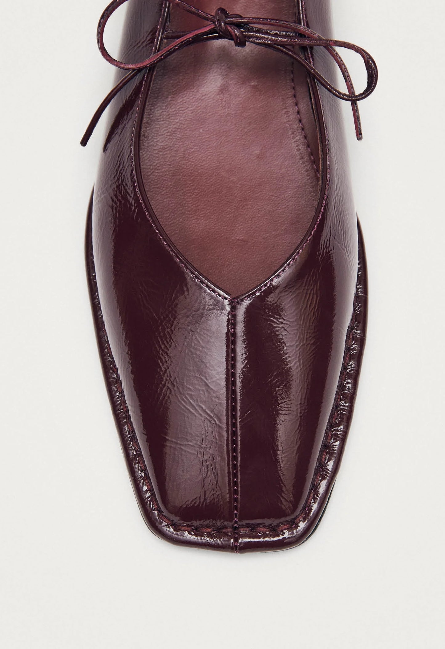 Sway Burgundy Leather Ballet Flats