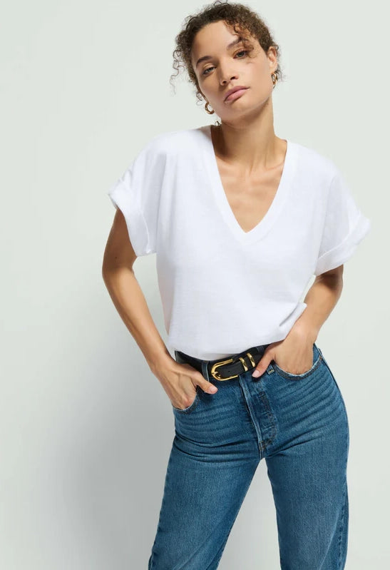 Stevie Cuffed V-Neck