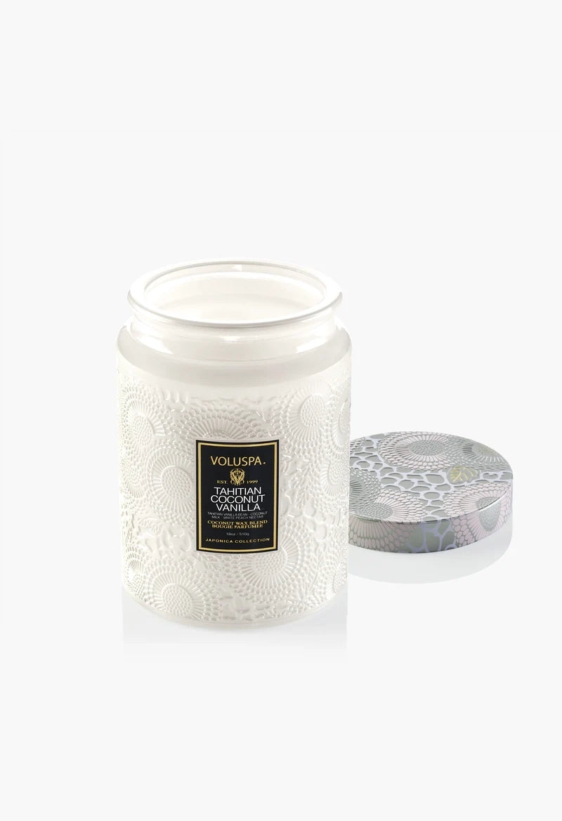 Tahitian Coconut 18 oz Large Jar Candle