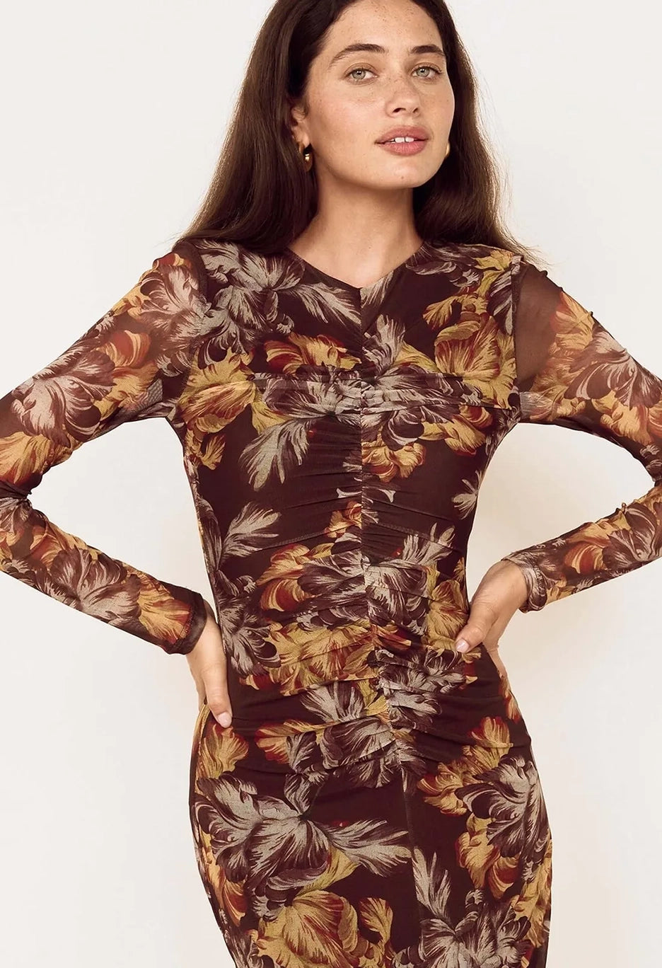 Tahlia Mesh Midi Dress