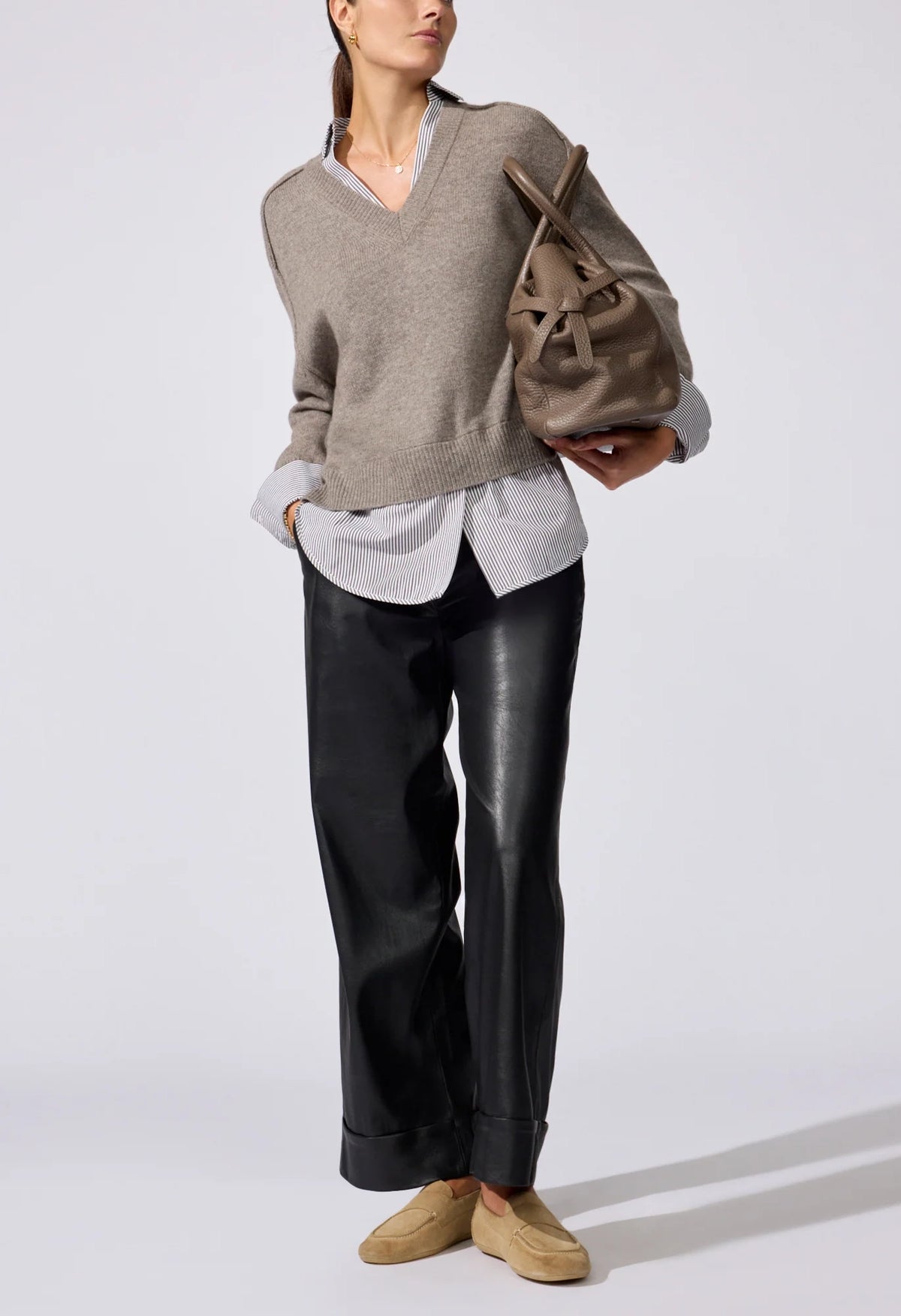 Reece Vegan Leather Pant