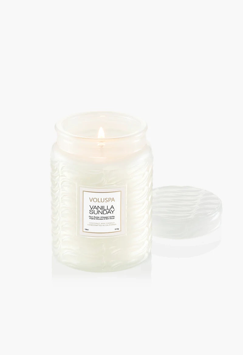 Vanilla Sunday 18 oz Large Jar Candle