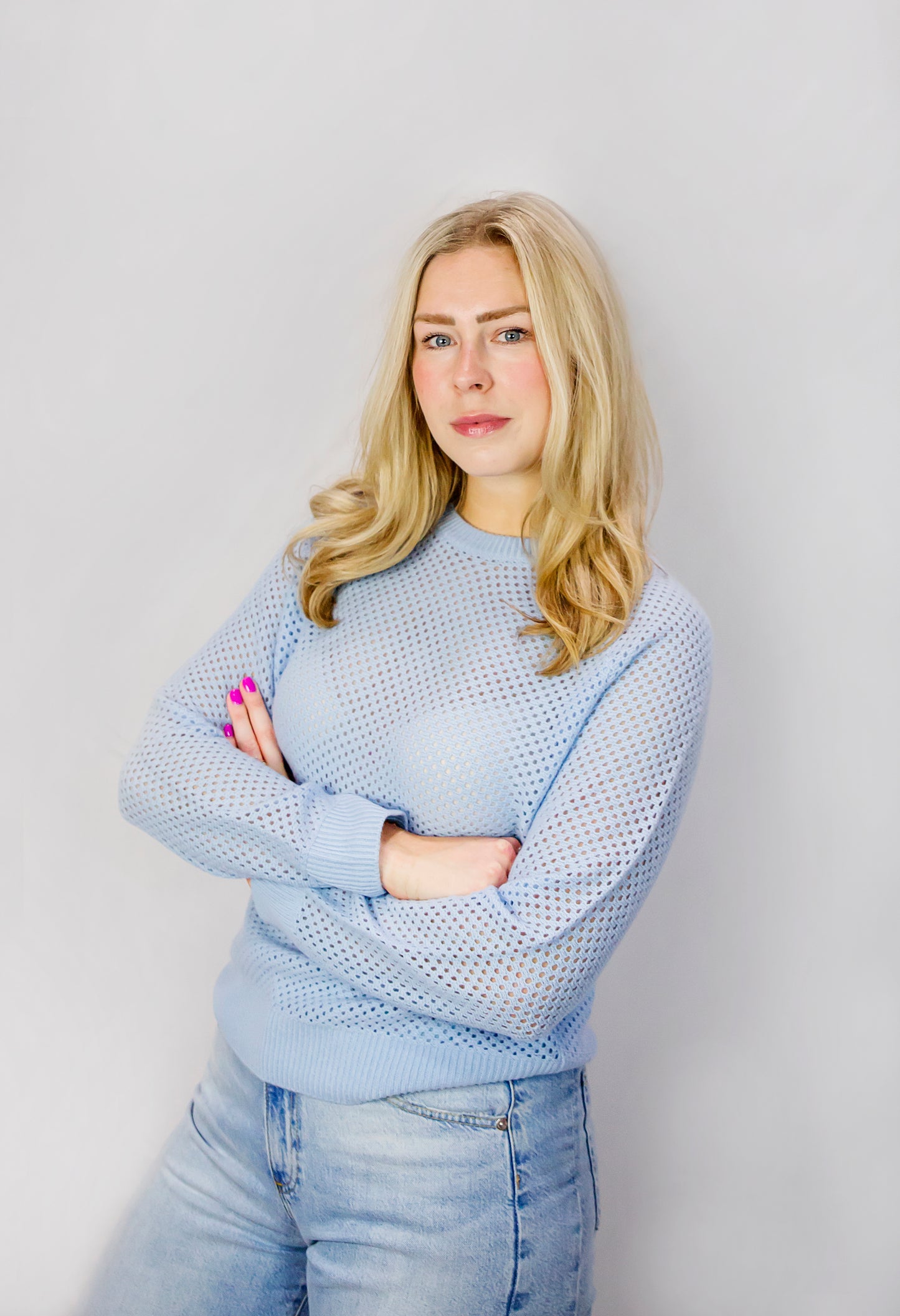 Mesh Cashmere Sweater