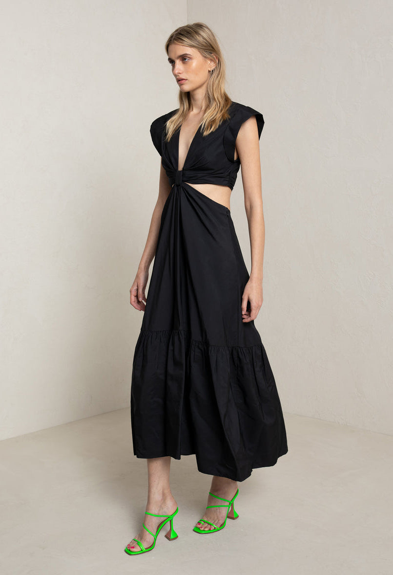 LONG DRESS WITH TIE FRONT WE ALWAYS HAVE ALEXANDRIA