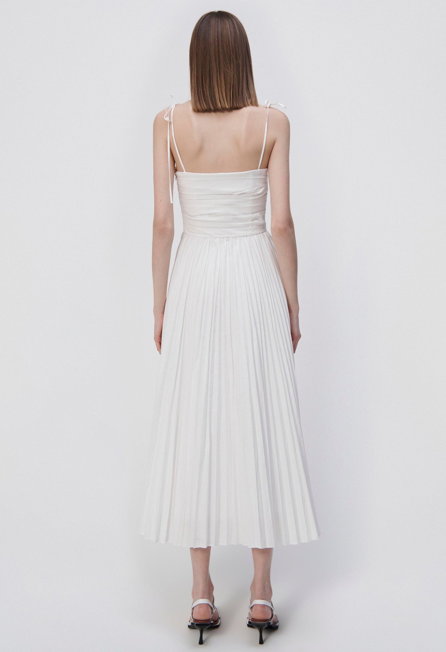 Caroline Cotton Poplin Pleated