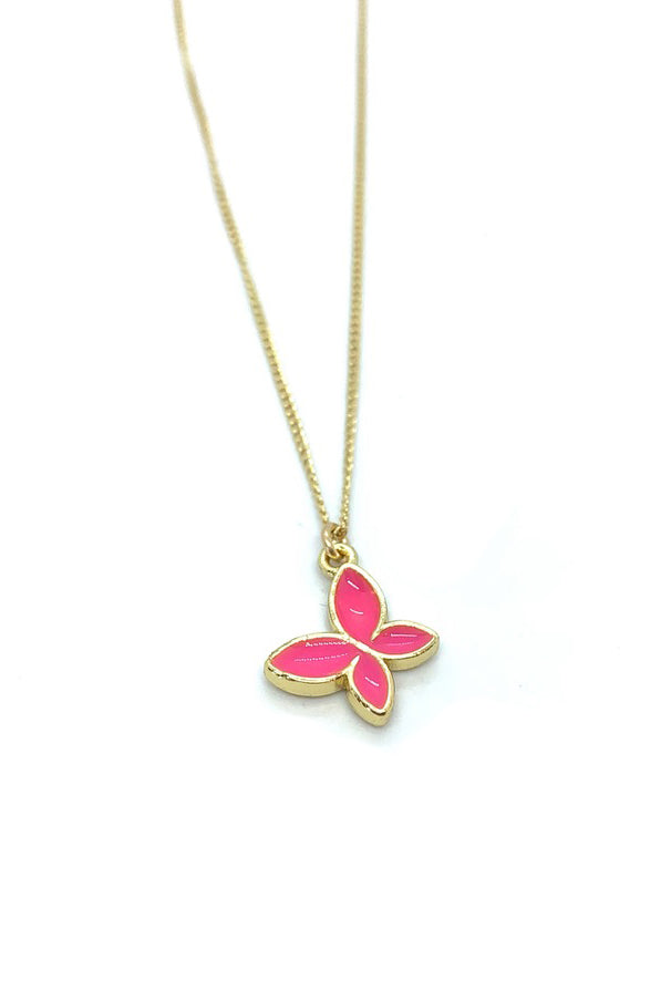 Butterfly Pendant on Gold Filled Chain