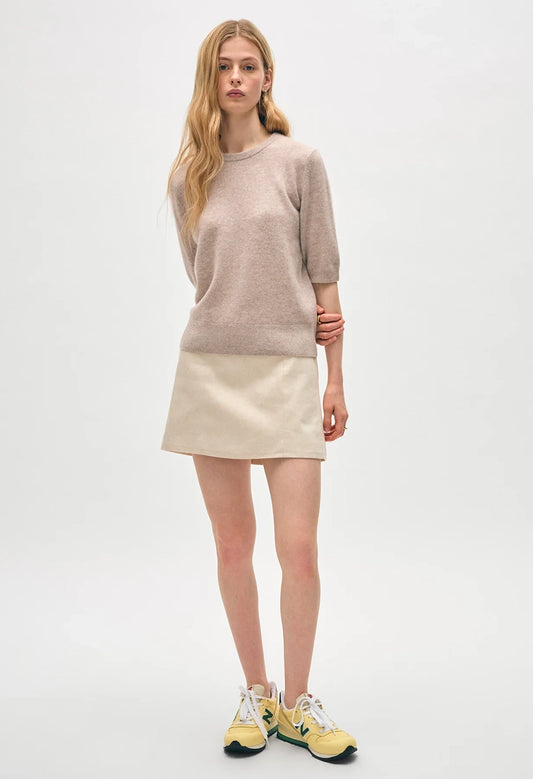 Cashmere Elbow Sleeve Tee