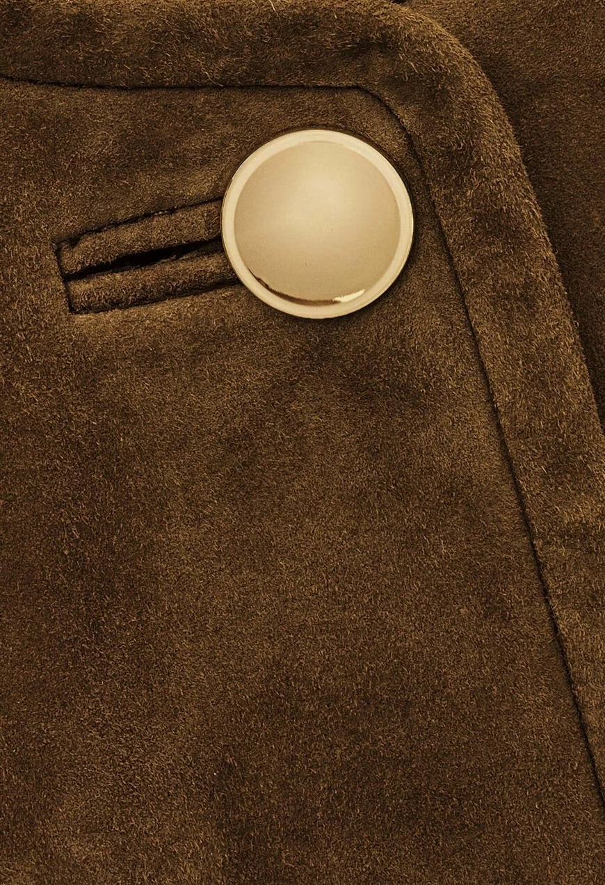 Mella Cropped Suede Jacket